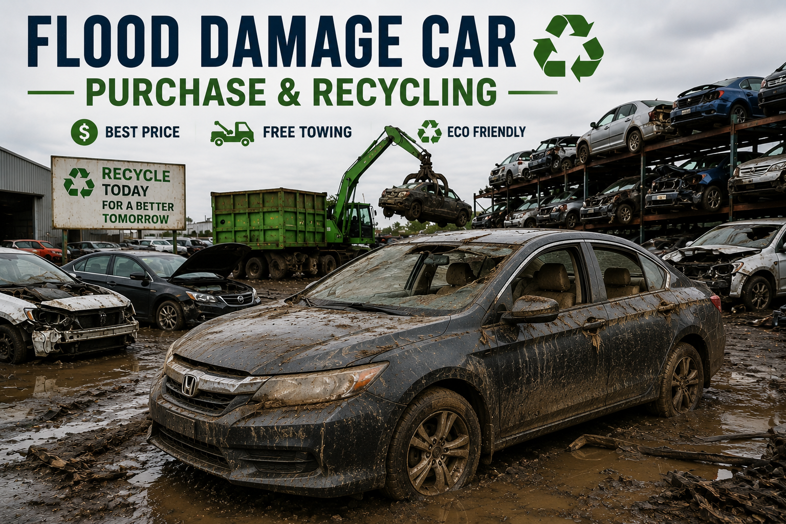 Flood Damaged Car